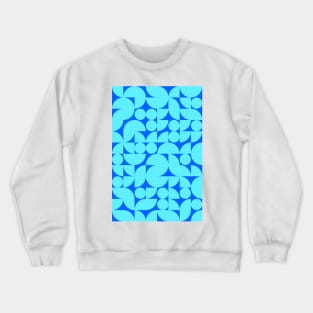 Kids Bluish Geometric Pattern - Shapes #9 Crewneck Sweatshirt